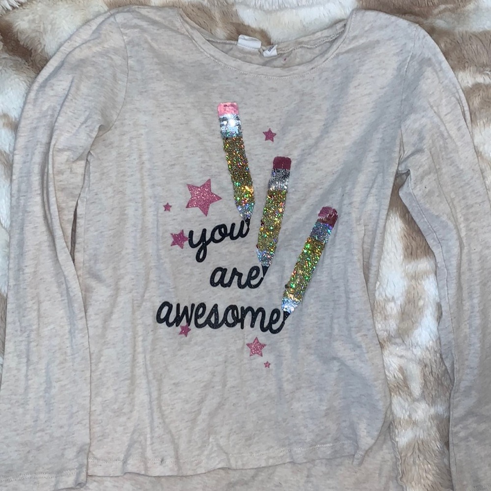 Gap kids long sleeve tshirt with sequence sz10